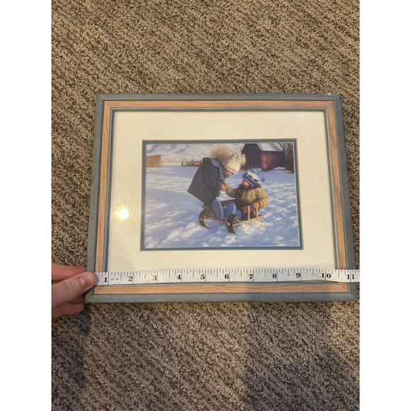 Robert Duncan- Cold Hands -Art Print 18" x 16" 1990 Farm - Picture 4 of 6